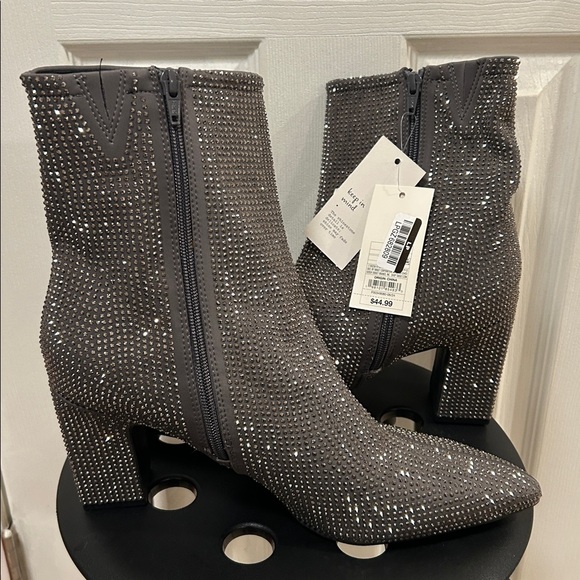 Rhinestone Ankle Boots Size 12 - Picture 6 of 9